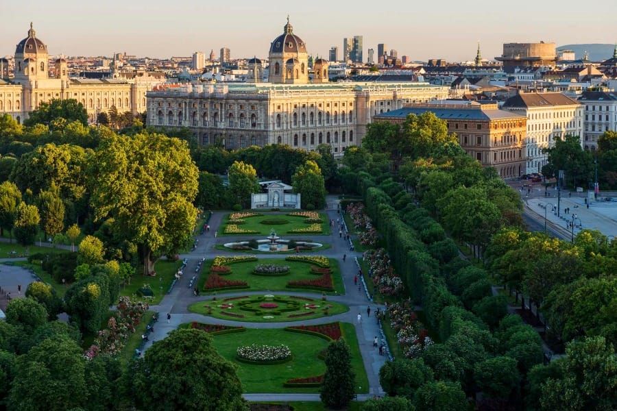 Viaje na arquitetura de Viena, na Áustria