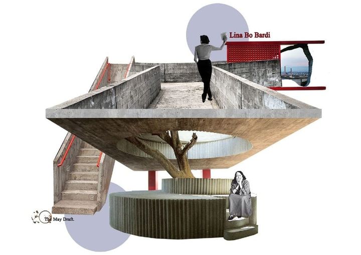 Foto de Lina Bo Bardi | Collage: The May Draft