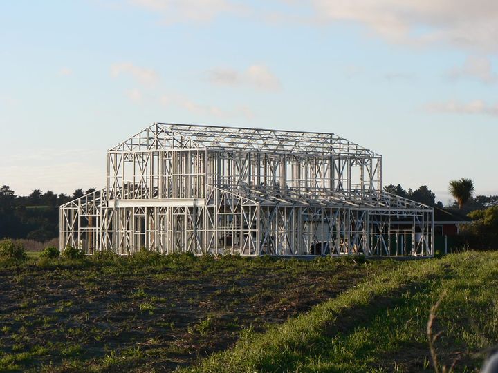 Foto exemplo de construção em Steel Frame
