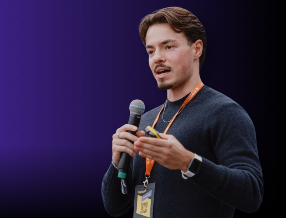 Photo: Martin Hýravý at Startup Fair Vilnius