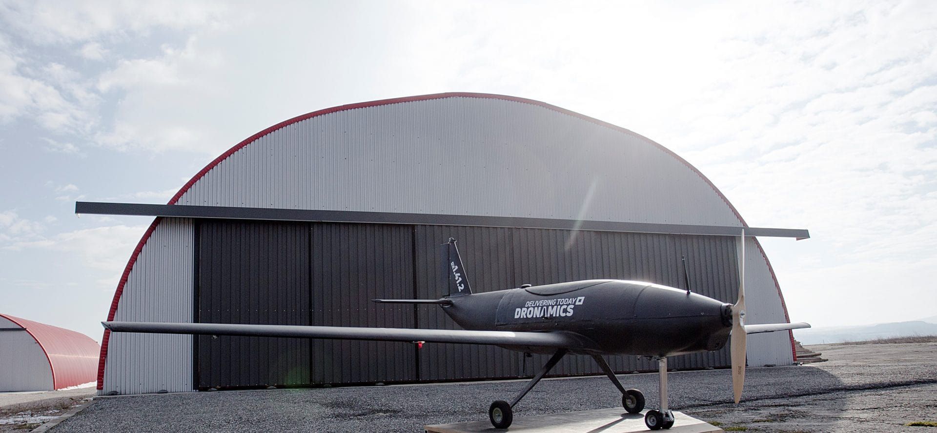 The prototype of a cargo drone of Dronamics