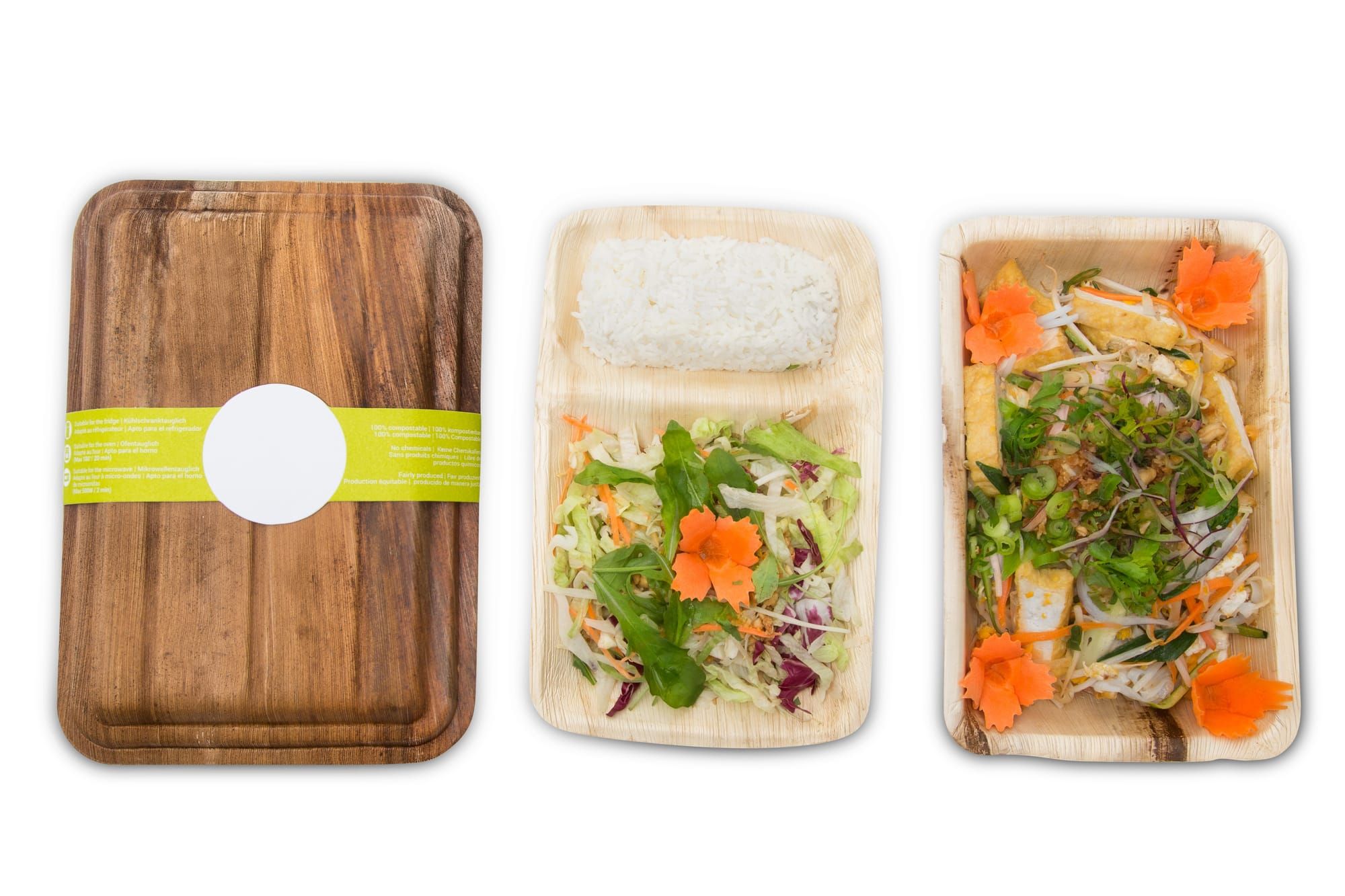 Plastic Alternatives - sustainable packaging Areca palm leaves