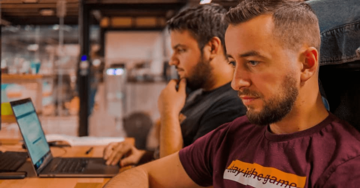 Ivan Iliev and team working, app development agency