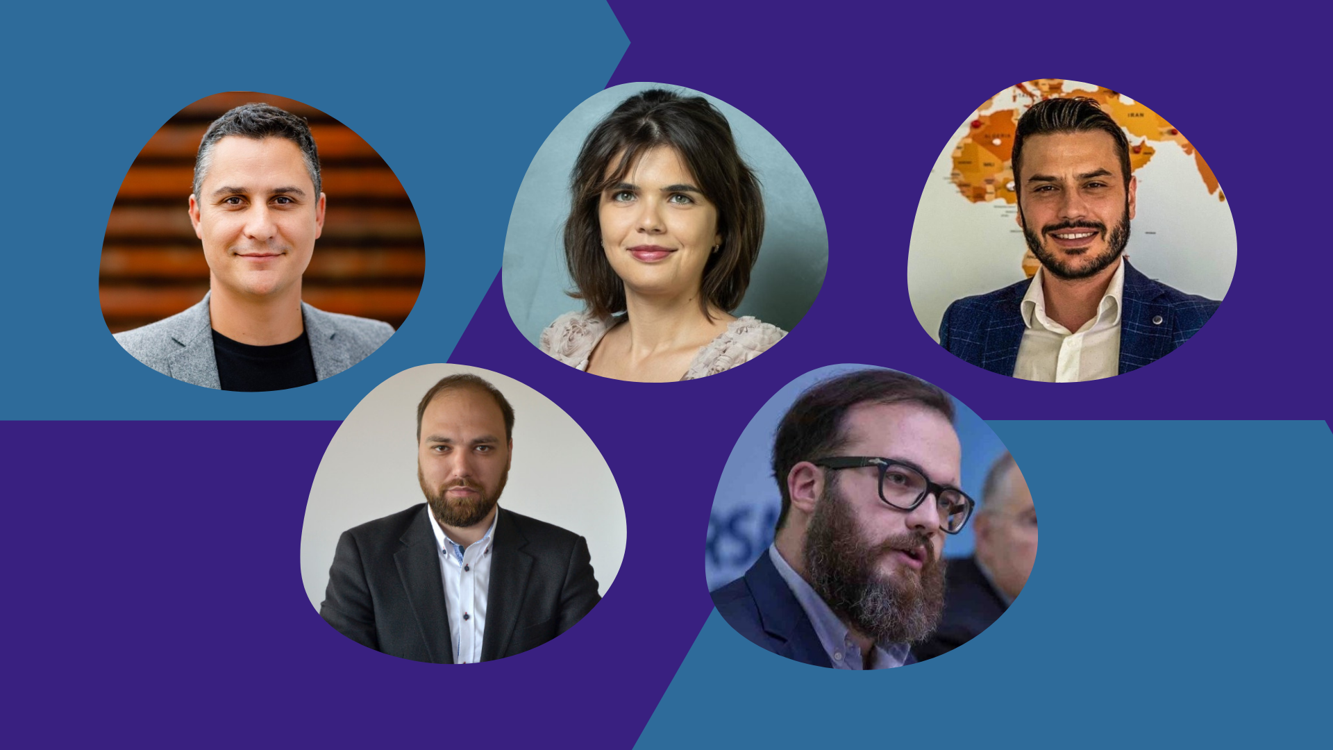 Daniel Nicolae, Co-founder of Innoship; Andreea Plesea, Co-founder of Druid AI; Laurentiu Cluve, Co-founder of Tokinomo; Mari