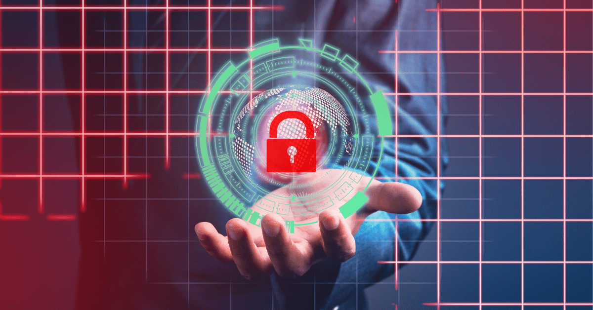 Cybersecurity concept, Canva