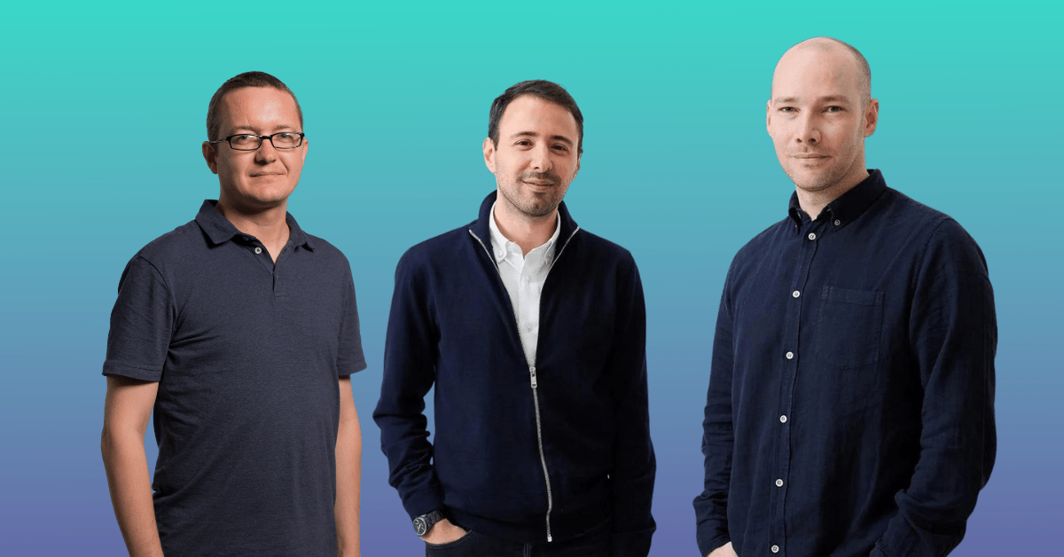 Vassil Popovski (CTO of Design Technologies), Adel Zakout and Tom Mallory, co-founders of Clippings