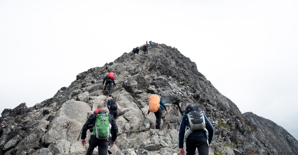 Mountain climbing requires keeping your eyes fixed on the way to the top, without forgetting to look at your feet. Same goes