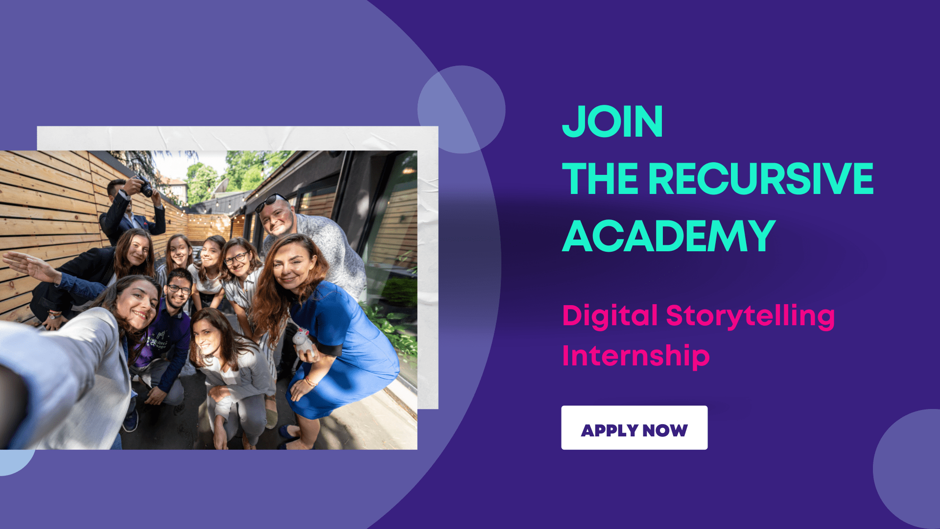 The Recursive Academy opens applications for digital storytelling intenrs