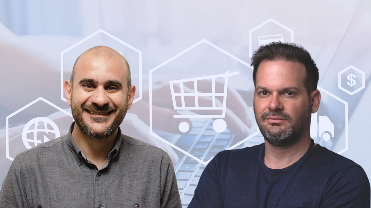 George Hadjigeorgiou, co-founder and CEO of Skroutz and Athanasios Panagiotopoulos, co-founder and CEO of EveryPay