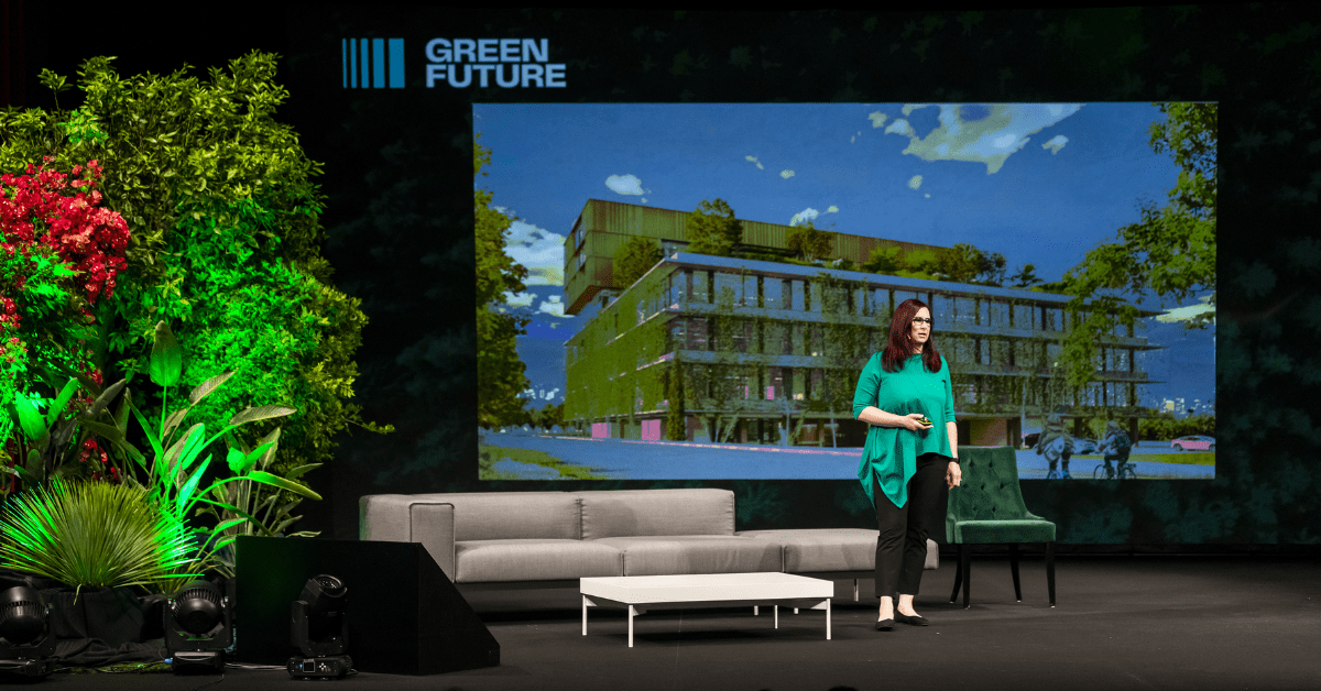 A female speaker at the Green Conference 2022