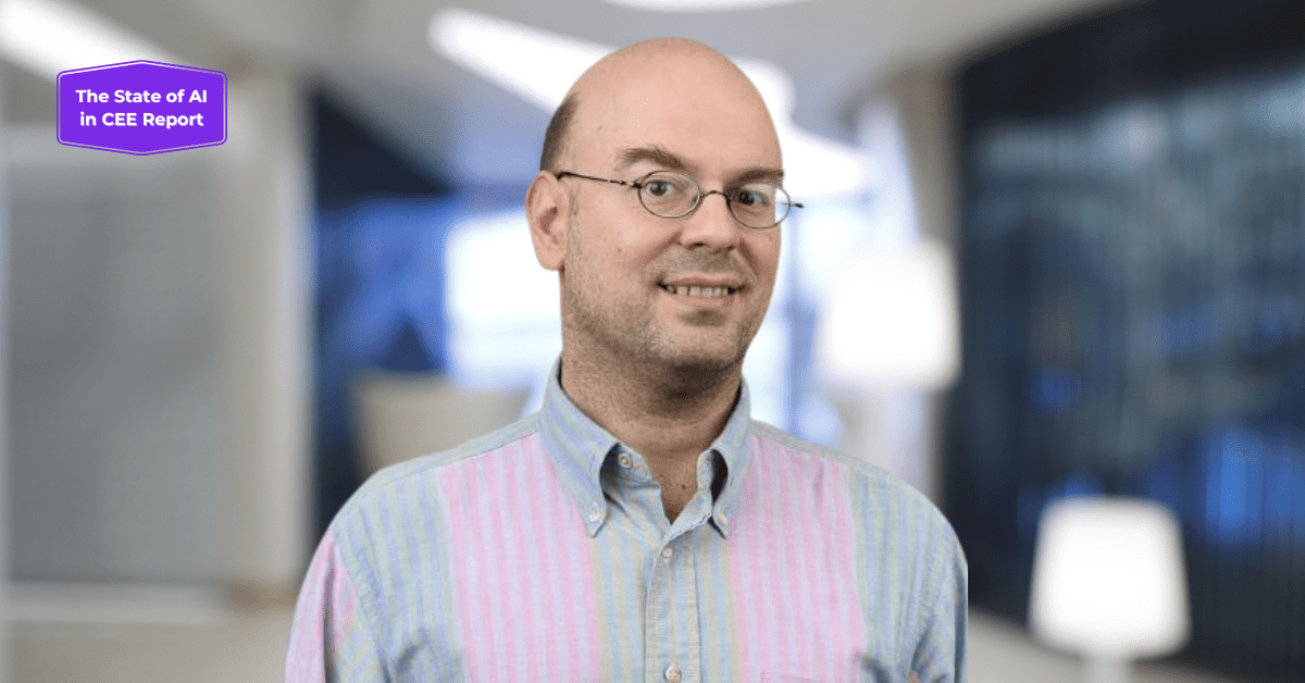 Professor Vasilis Vassalos on a lab background