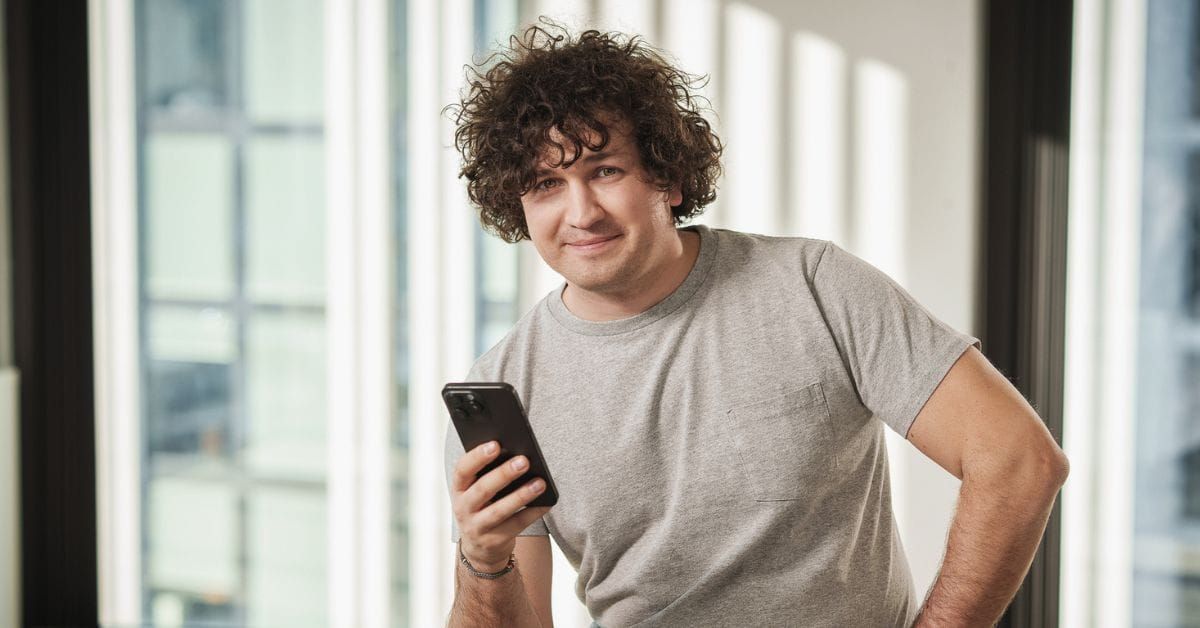 Man holding a phone