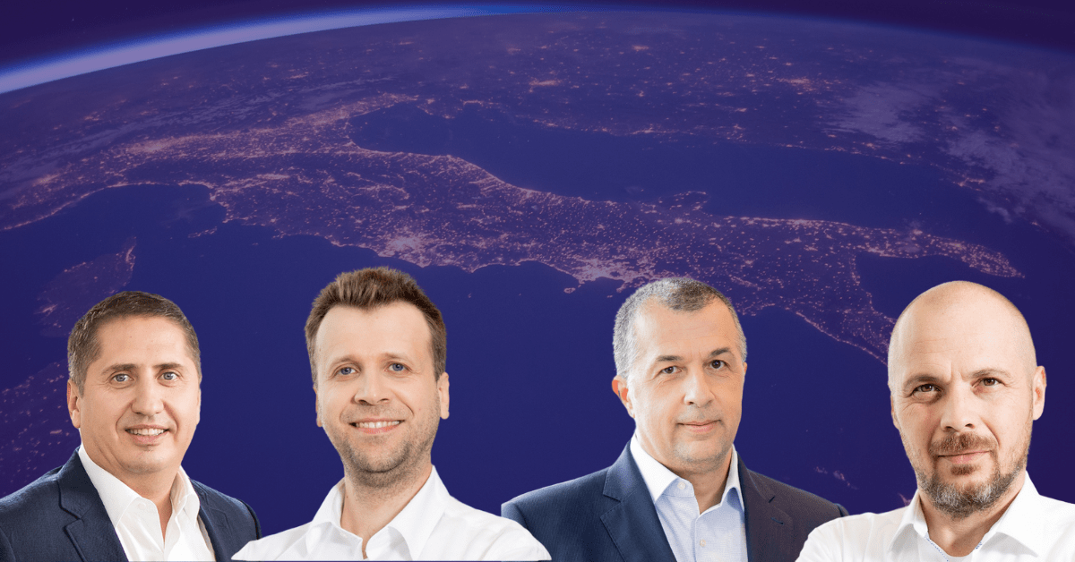 Partners of GapMinder Ventures (left to right): Sergiu Roșca, Alexandru Ruff, Dan Mihăescu, Cosmin Ochișor