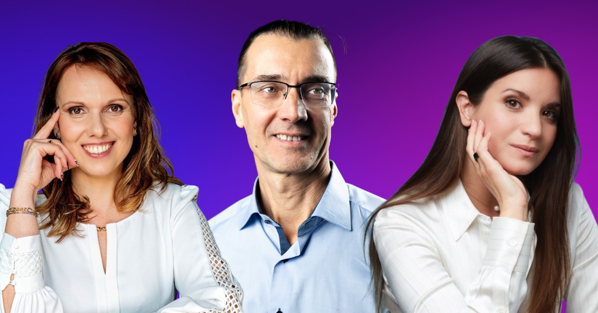 (left to right) Prof. Milena Georgieva (EPIX.AI), Victor Penev (Edamam), Nikolina Lauc (GlycanAge)