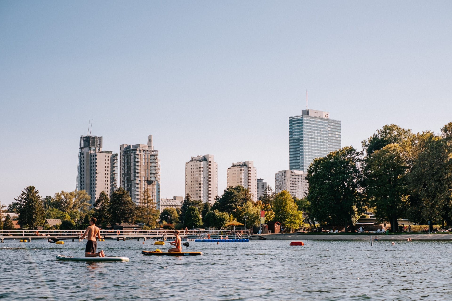 Alte Donau in Vienna - picture to represent green tech startups advancing