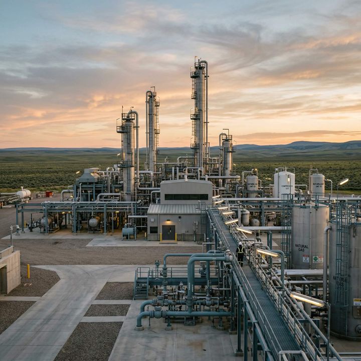 Natural gas processing facility and pipeline, LNG export terminal