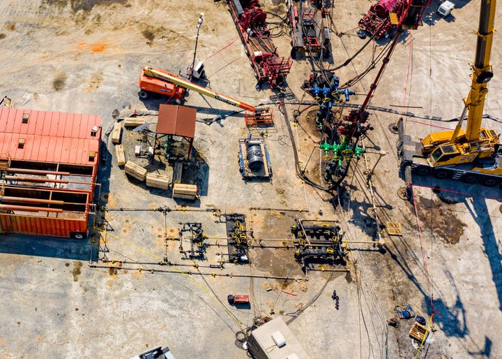 Upstream oil and gas pumpjack and production infrastructure, U.S. E&P operations