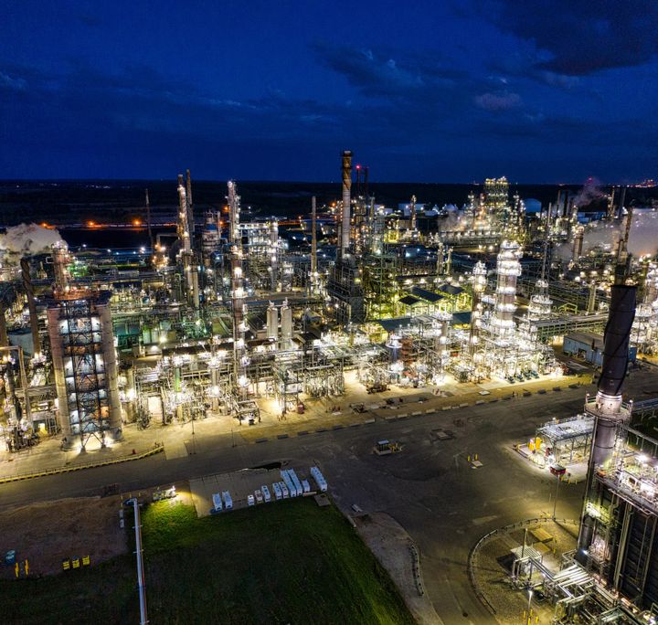 Permian Basin pumpjacks operating at sunset, West Texas oil production