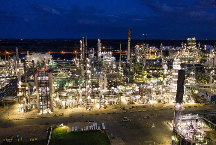 Crude oil storage tanks and pipeline infrastructure, WTI benchmark pricing