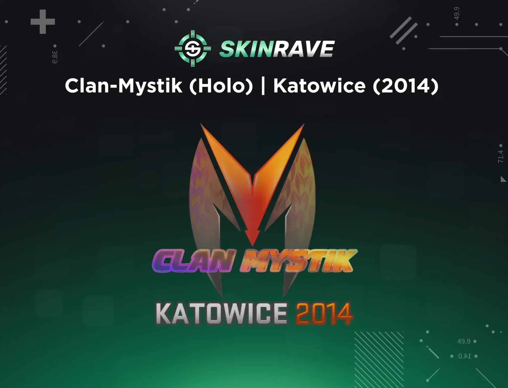 Clan-Mystik (Holo) | Katowice (2014) displayed on a SkinRave banner