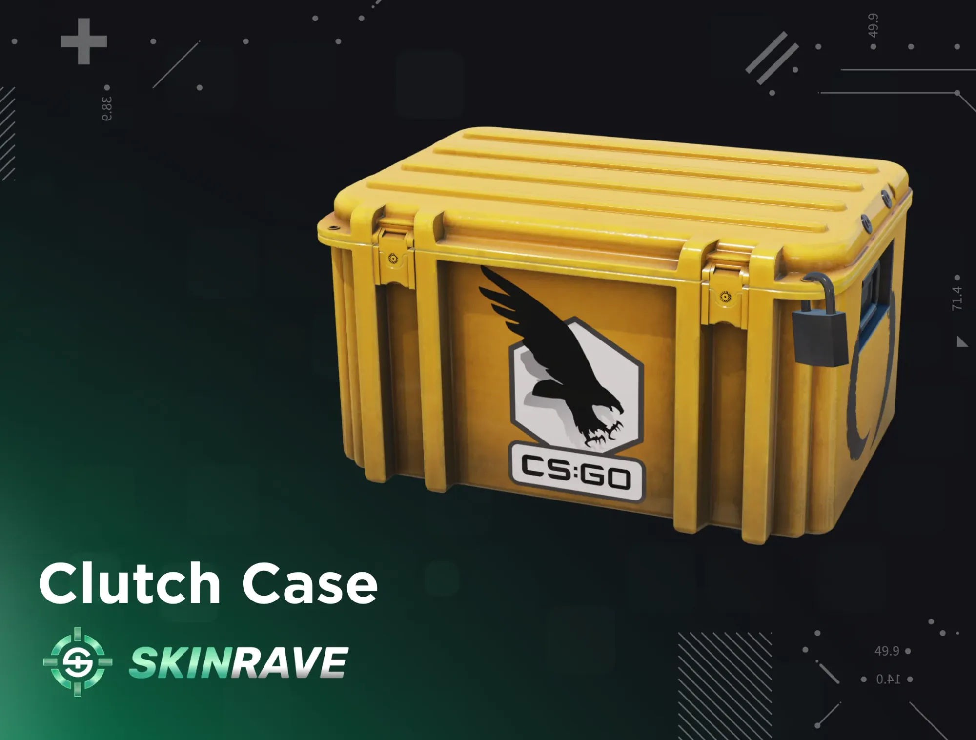CS2 Clutch Case displayed on SkinRave's banner