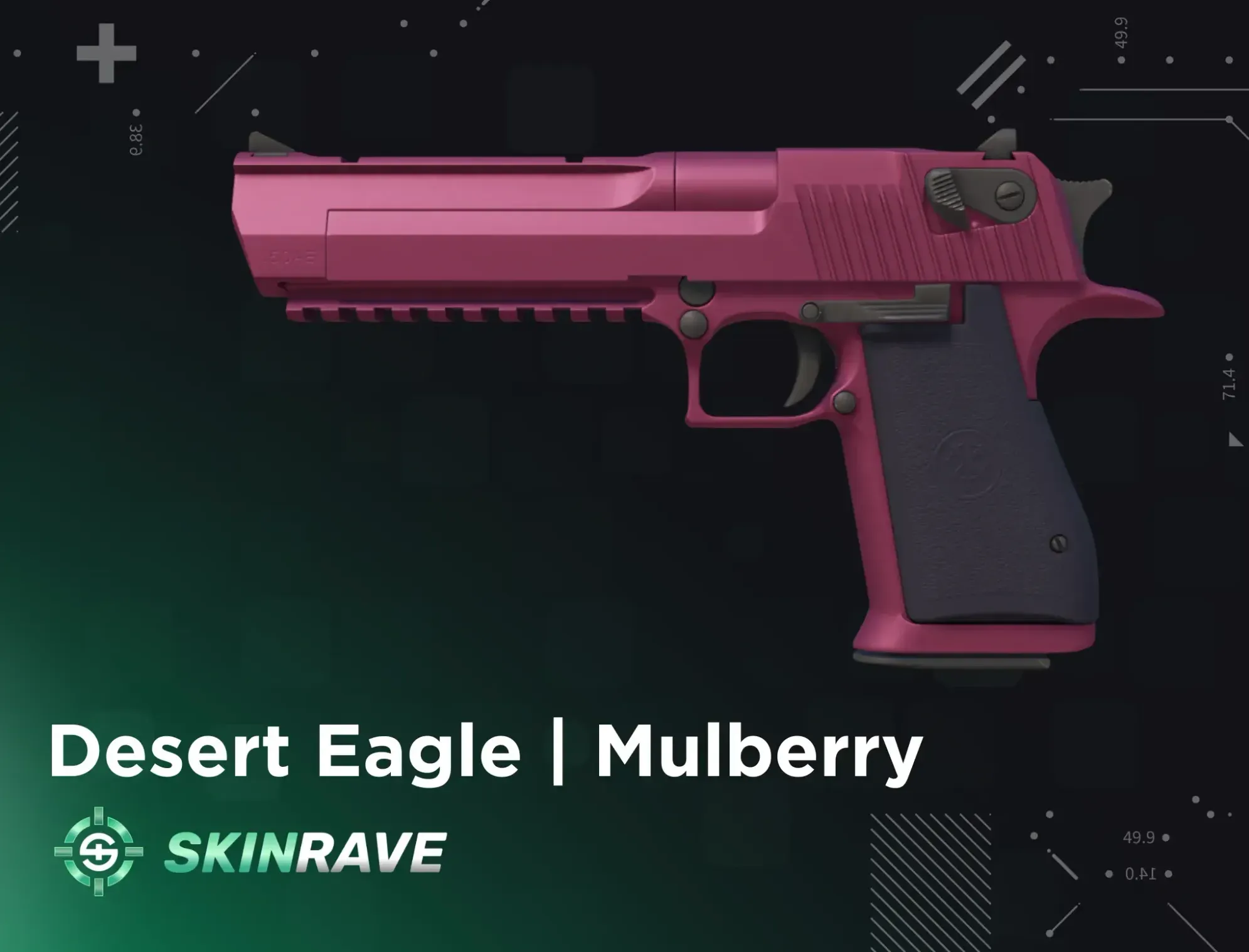 Desert Eagle Mulberry displayed on a SkinRave banner