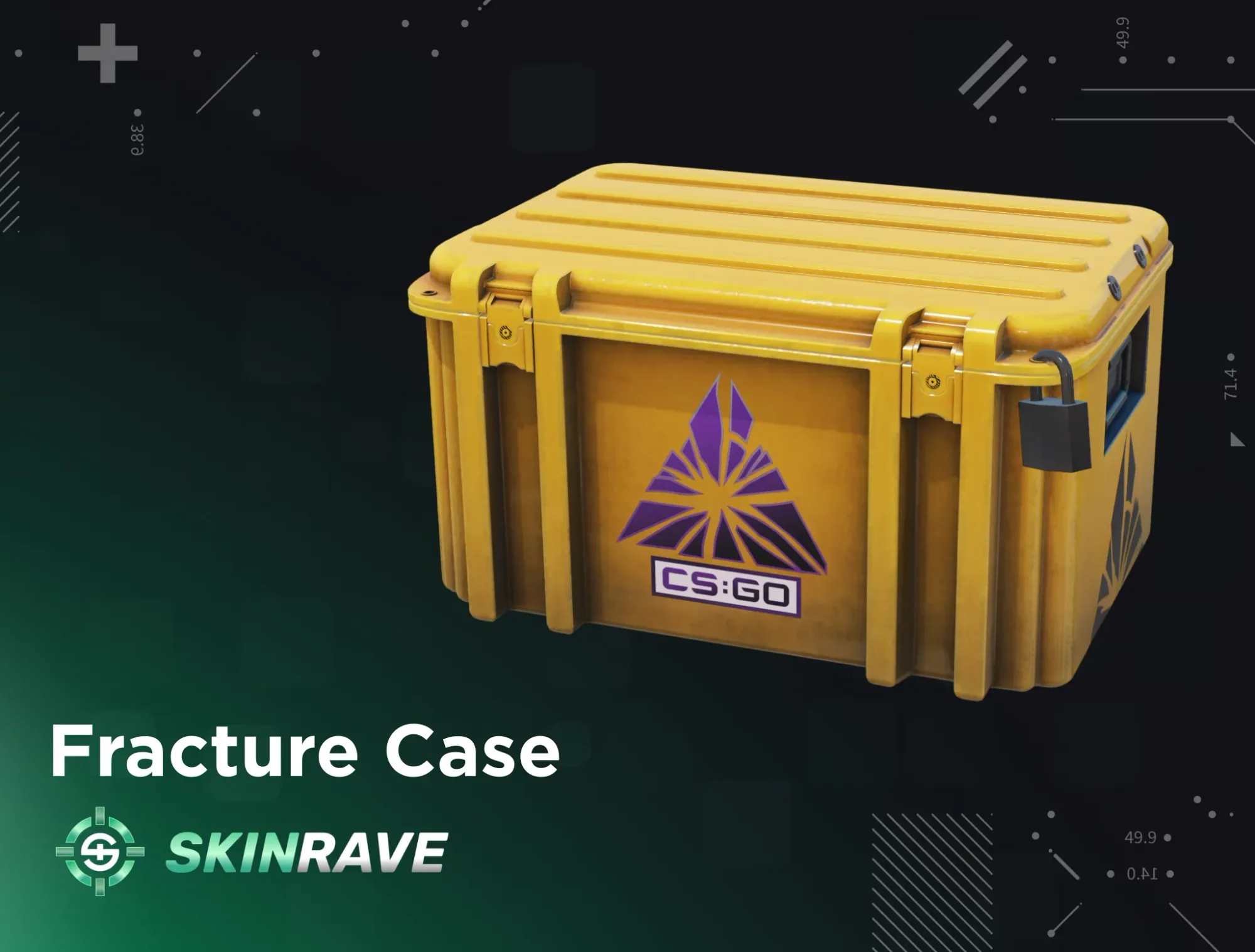 CS2 Fracture Case displayed on SkinRave's banner