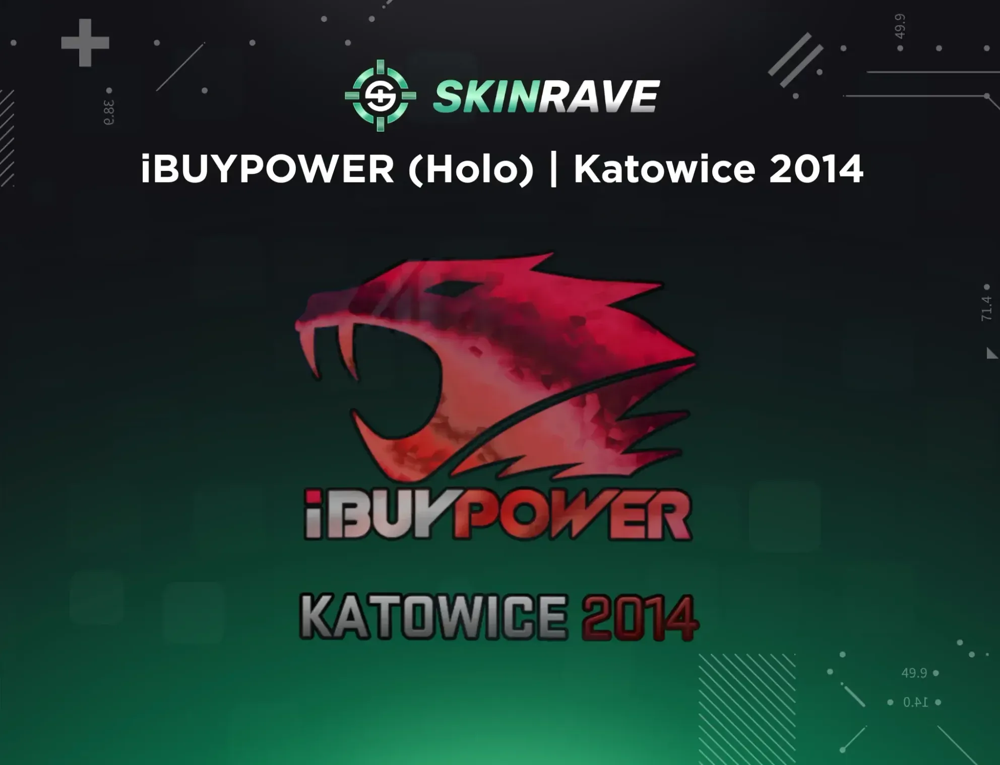 iBUYPOWER (Holo) | Katowice 2014 displayed on a SkinRave banner