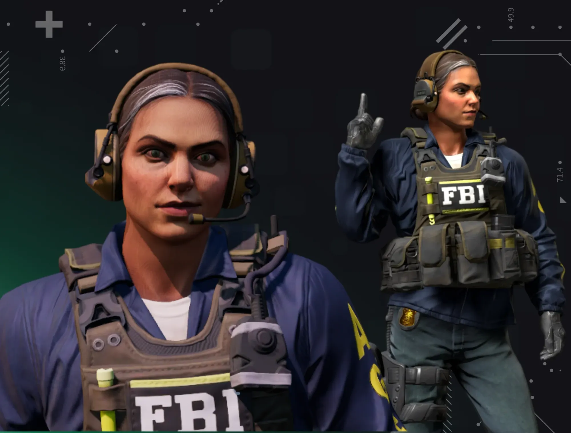 Image featuring Special Agent AVA | FBI&nbsp;visuals as one of the best CT-Agent skins