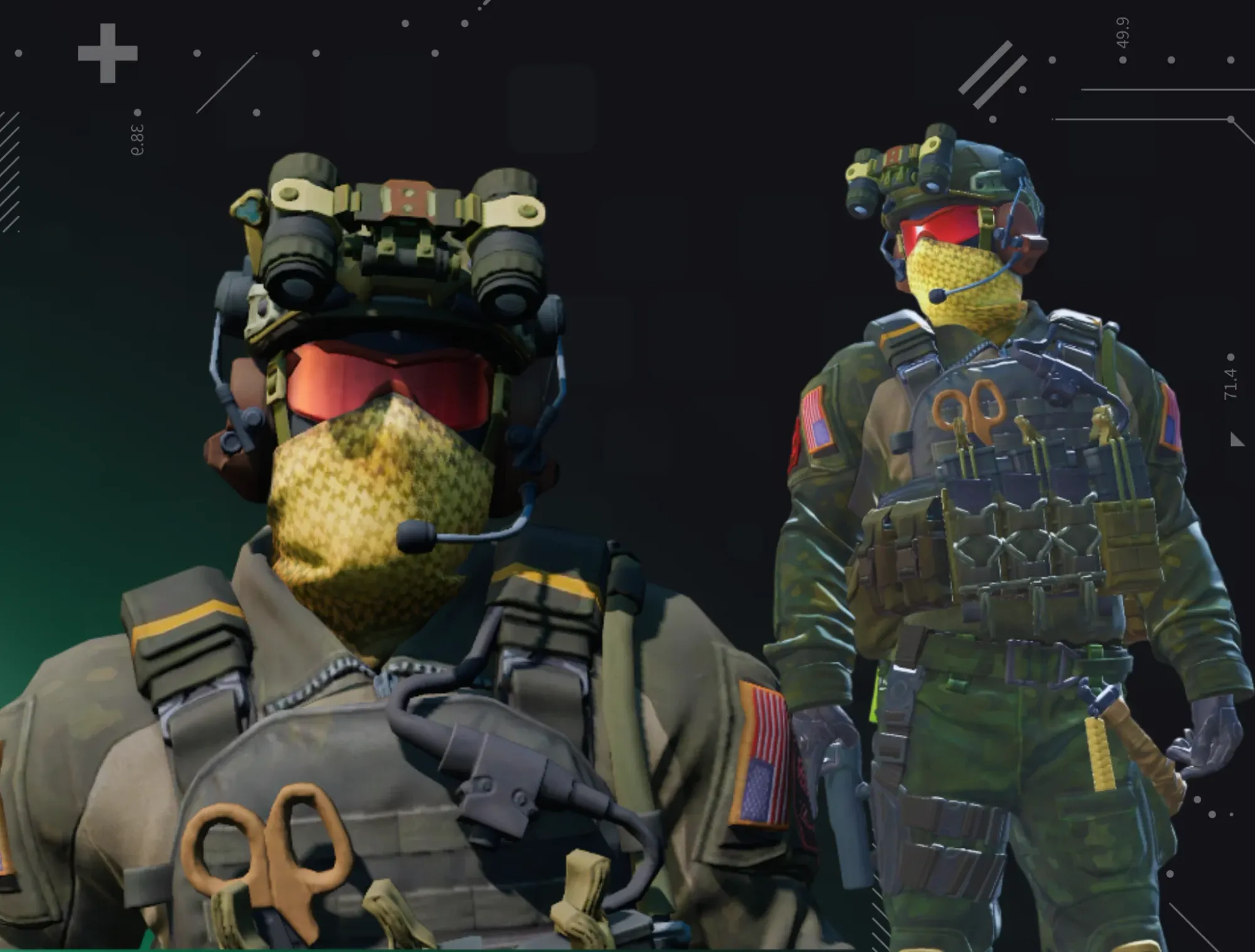 Photo depicting Seal Team 6 Soldier | NSWC SEAL visuals witt his famous red-orange glasses on