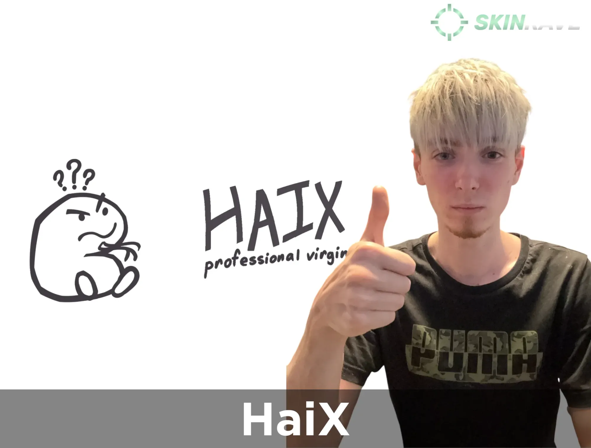 Photo of HaiX a russian YouTuber that got to the level of the american CS2 Content Creators