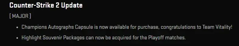 CS2 december 18 update description
