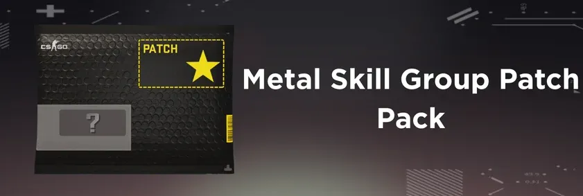Metal Skill Group patch pack featuring Valve-themed agent patches for CS2