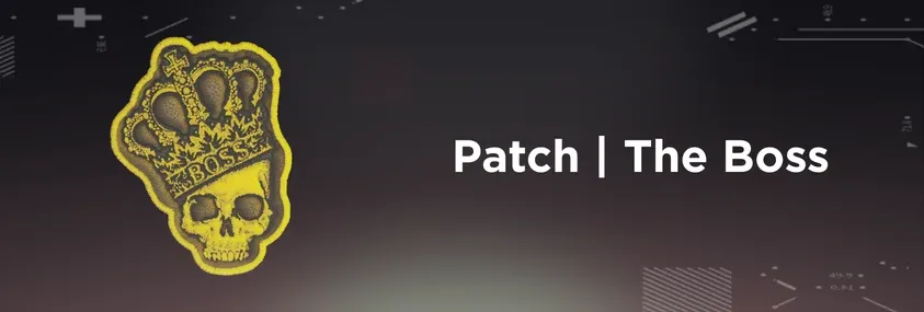 CS2 Patch The Boss on a grey background