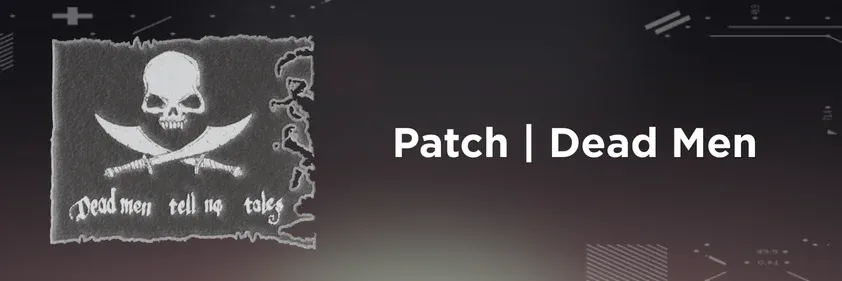 CS2 Patch Dead Men on a grey background