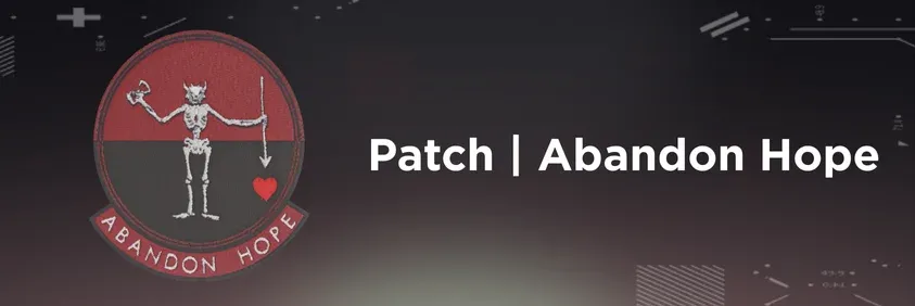 CS2 Patch Abandon Hope on a grey background