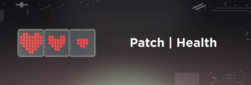 CS2 Patch Health on a grey background