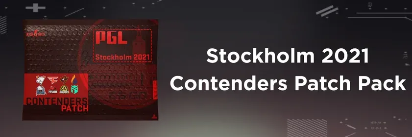 Stockholm 2021 Contenders patch pack featuring Valve-themed agent patches for CS2