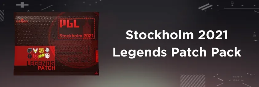 Stockholm 2021 Legends patch pack featuring Valve-themed agent patches for CS2