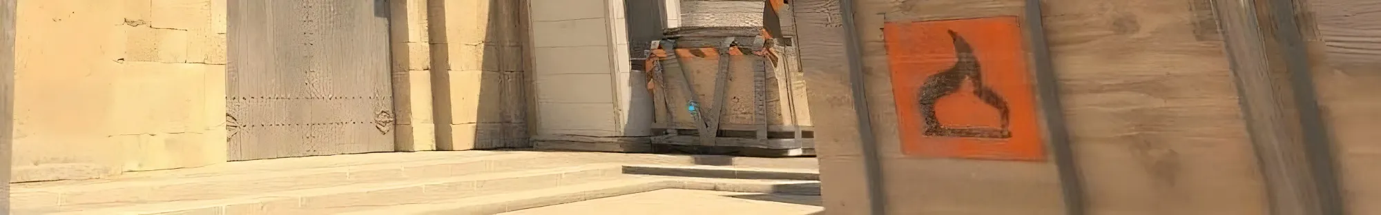 Blue CS2 dot crosshair displayed on CS2 Mirage map background