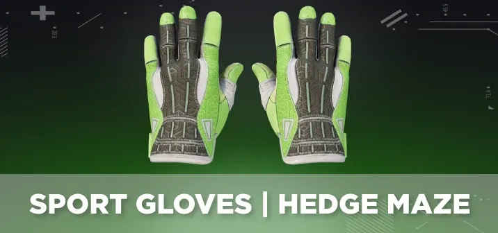 Sport Gloves Hedge Maze displayed on a green and black background.