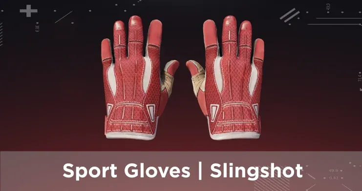 Top 2 of Red Gloves, Sport Gloves | Slingshot on a red background