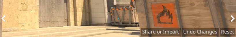 Image of cs2 crosshair settings inside the game
