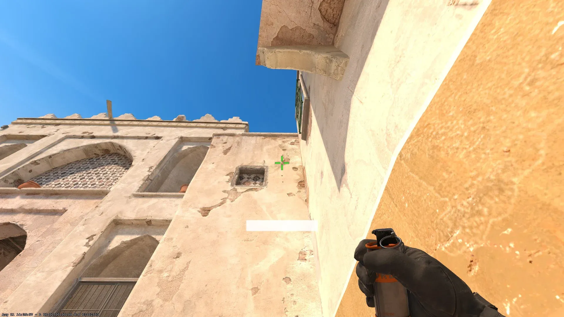 Dust 2 CS2 smoke for Ts from Outside Tunnels to B Doors