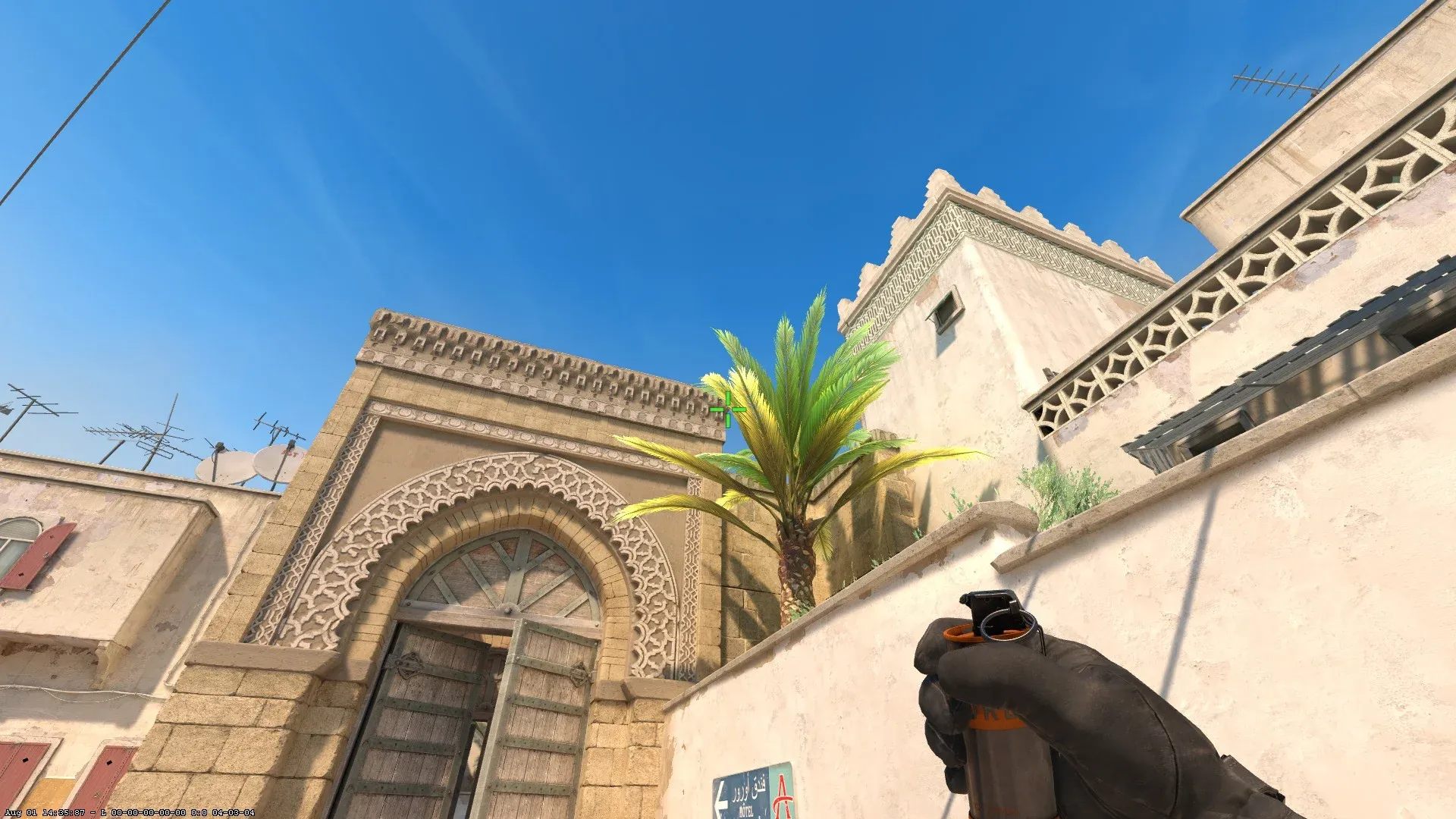 Dust 2 CS2 smoke for Ts from T-Car to Long Corner