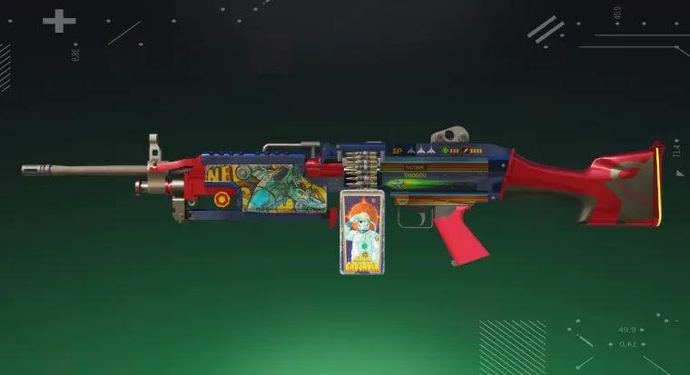 M249 | Nebula Crusader on a green background