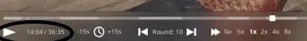CS2 Replay Controls for play and pause