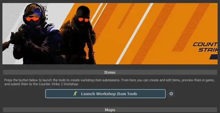 CS2 Workshop Tools Launching icon window