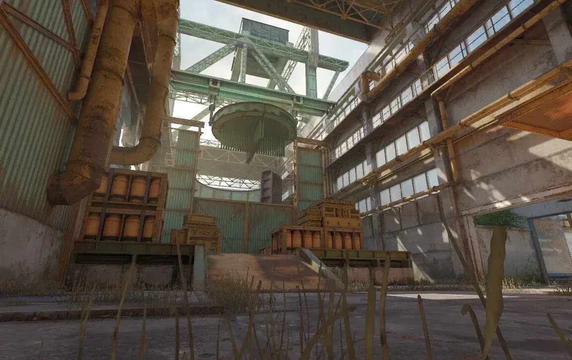 B-Site with Heaven, B Default, B Ramp, Spray, Pit, New Boxes, Headshot and Rafters on Cache CS2 Map