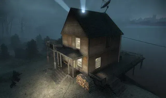 Left 4 Dead house from Boathouse Finale an ancestor of CS:GO Lake map